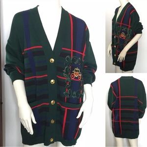 Vintage Escada Ley long cardigan sweater